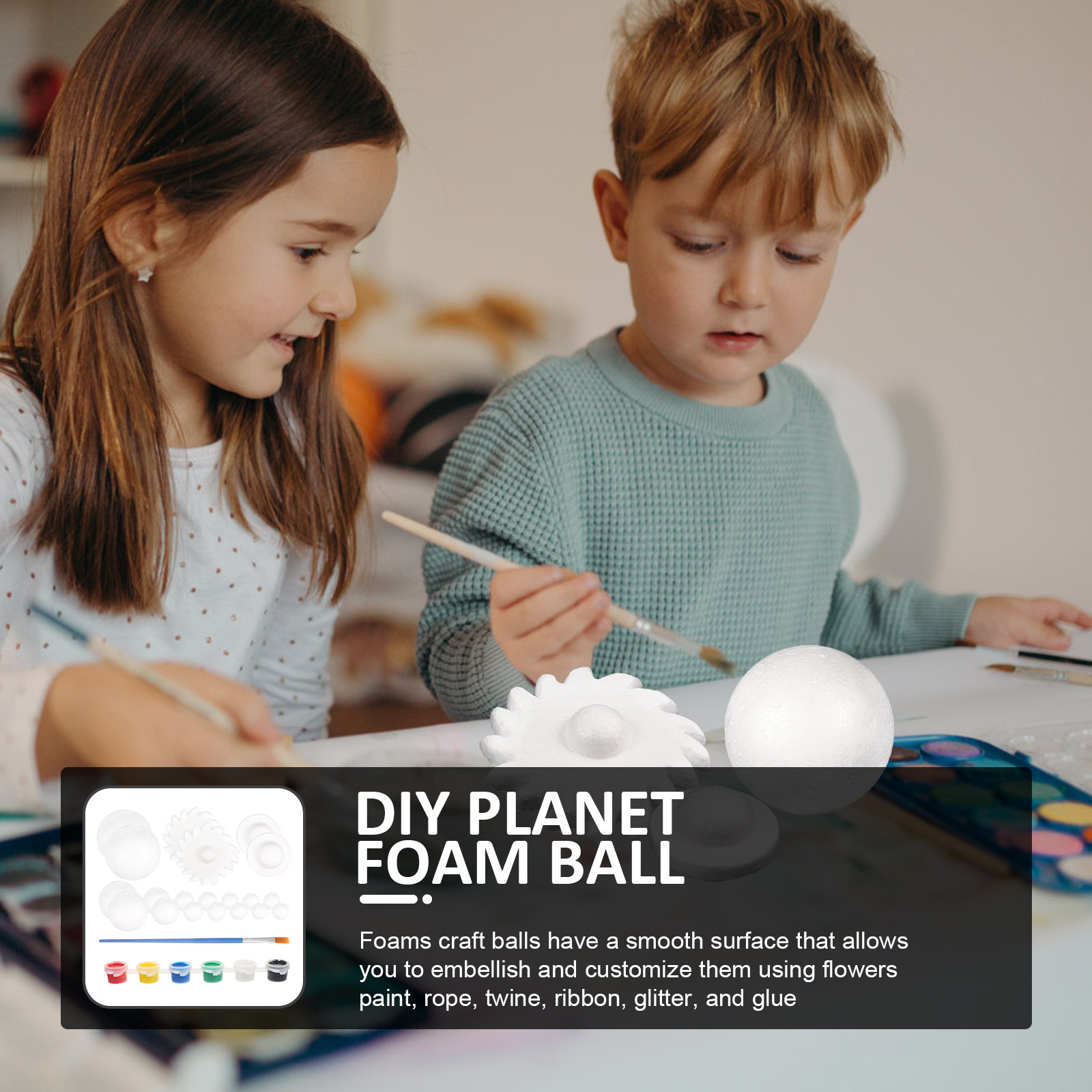 Science Project Diy - 2Sets DIY Solar System Foam Balls