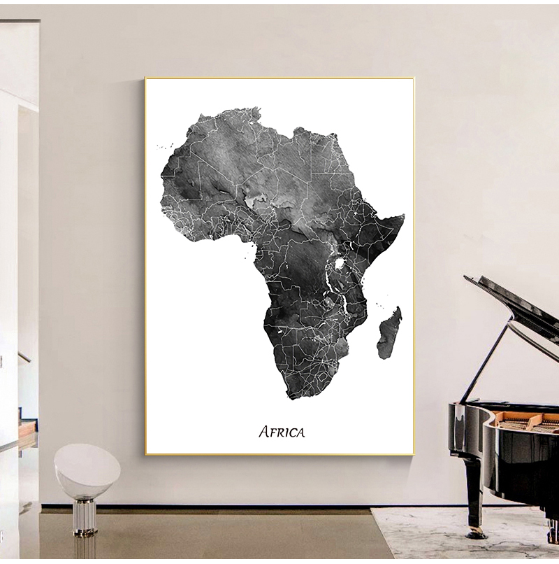 Africa map posters and prints  - Star Map Poster 评论和价格