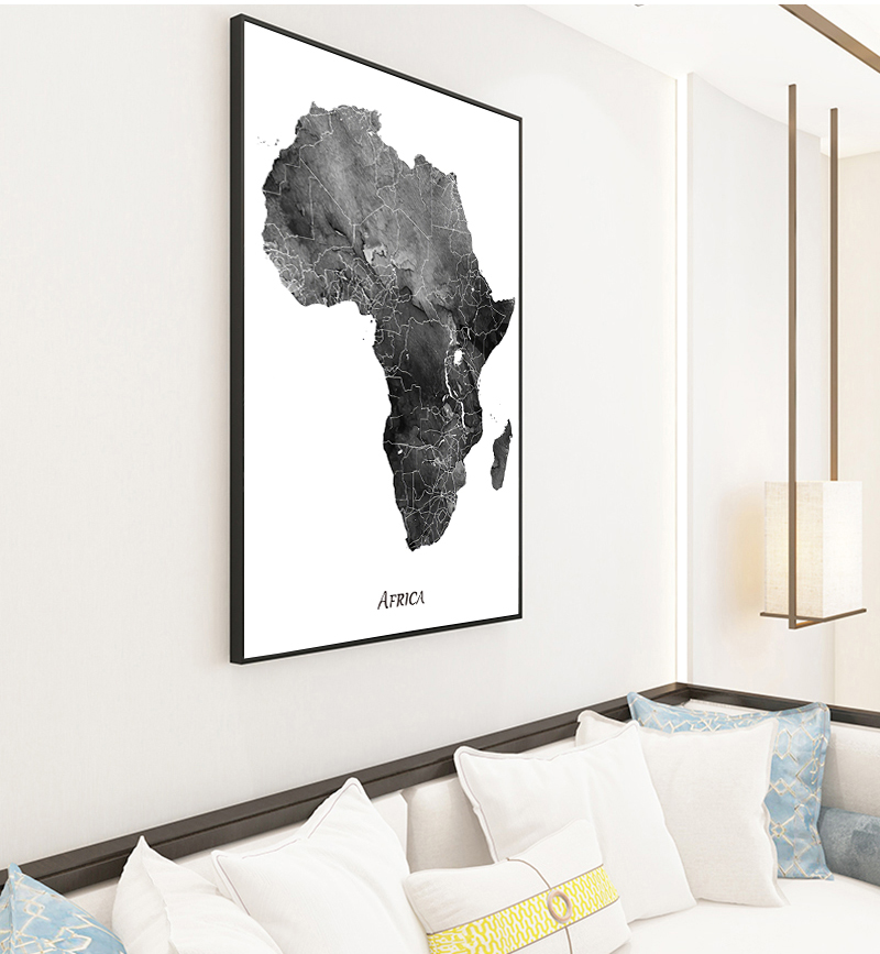Africa map posters and prints  - Star Map Poster 评论和价格