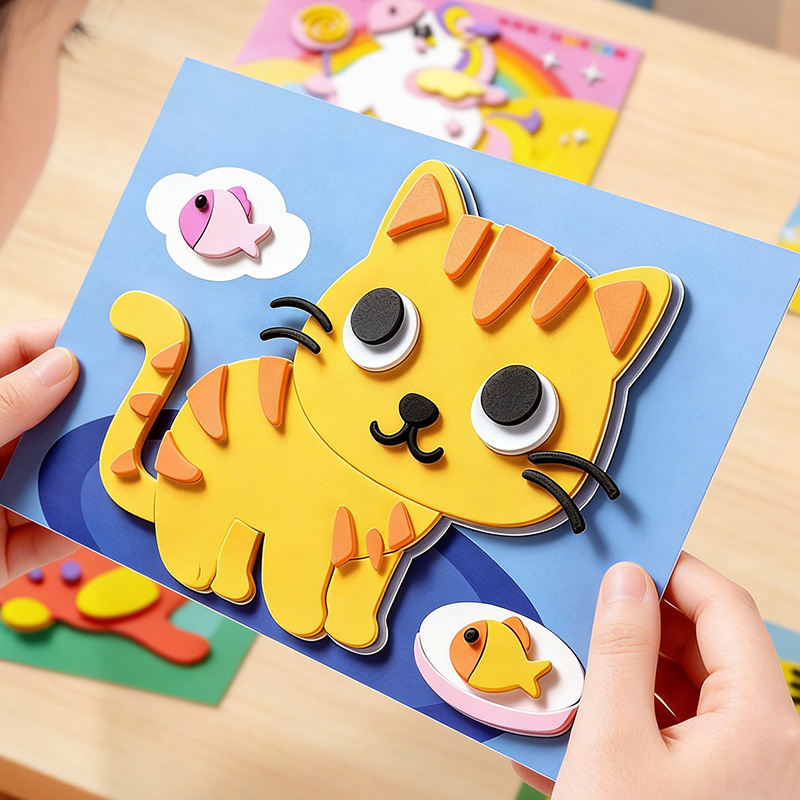 Children's 3D Stickers, 10 Ran - Science Project Diy 评论和价格