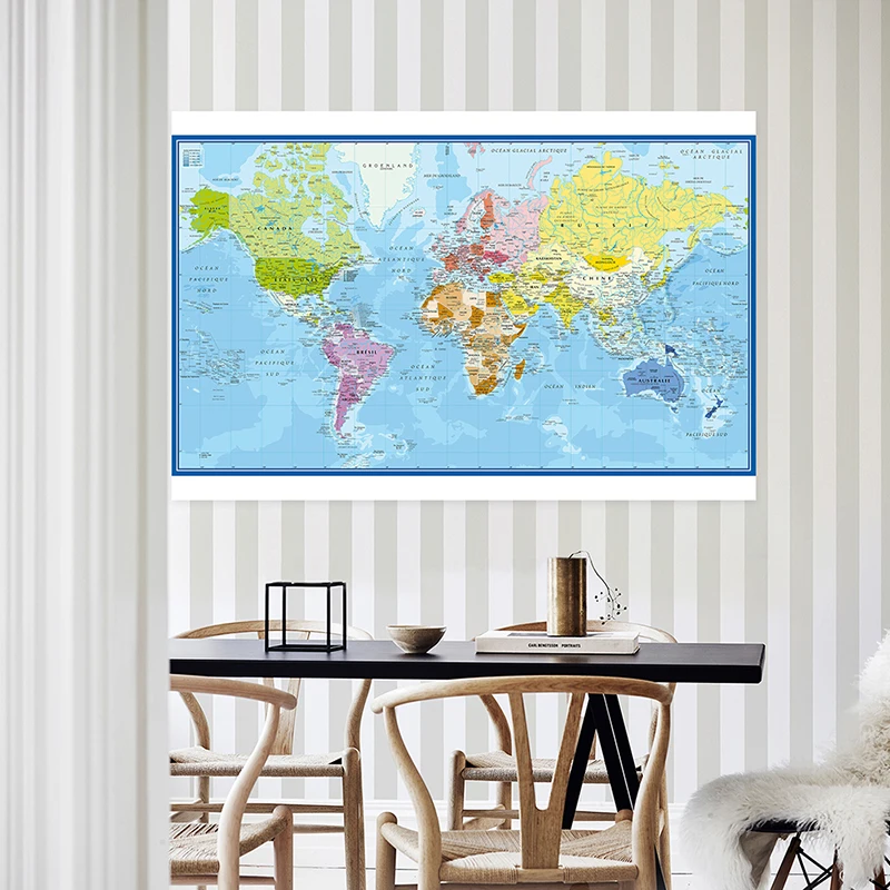 Carte Du Monde World Map Wall  - Star Map Poster 评论和价格