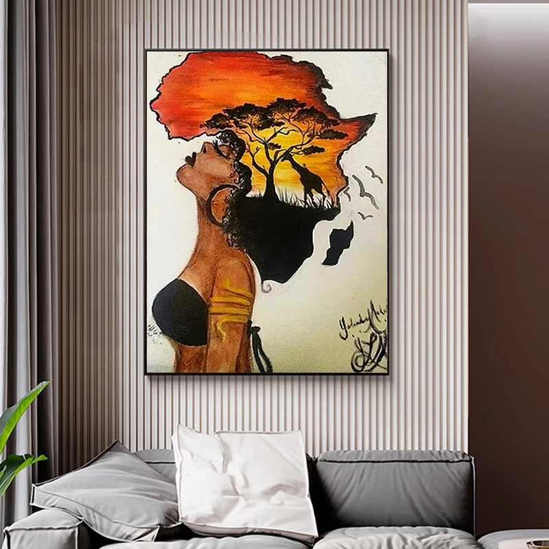 Classical African Woman Poster - Star Map Poster 评论和价格
